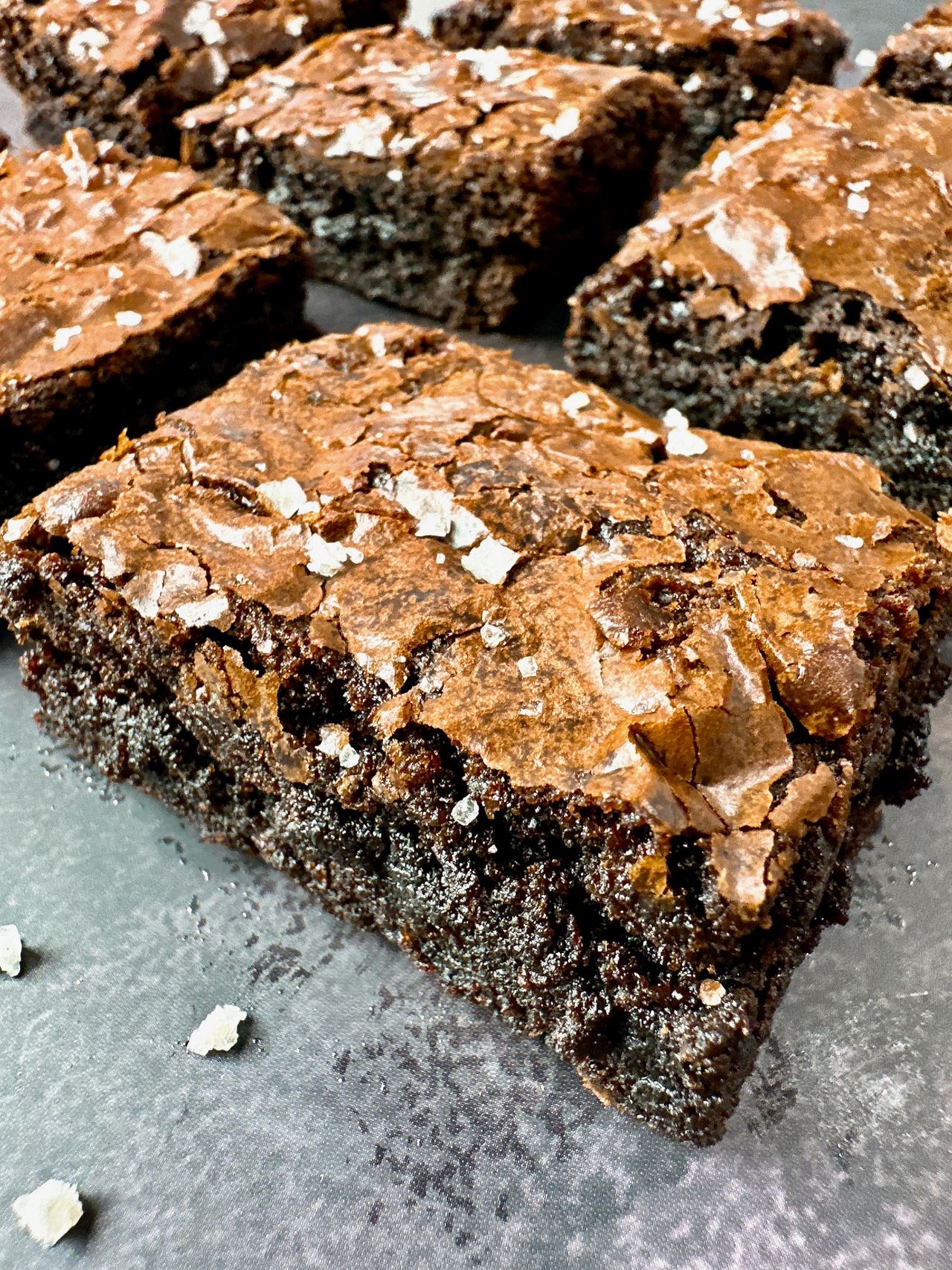 brownies with sea salt