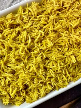 Indian restaurant rice