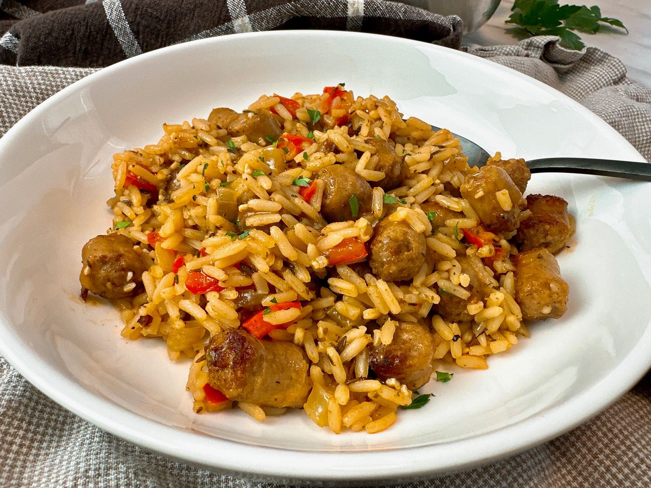sausage and rice