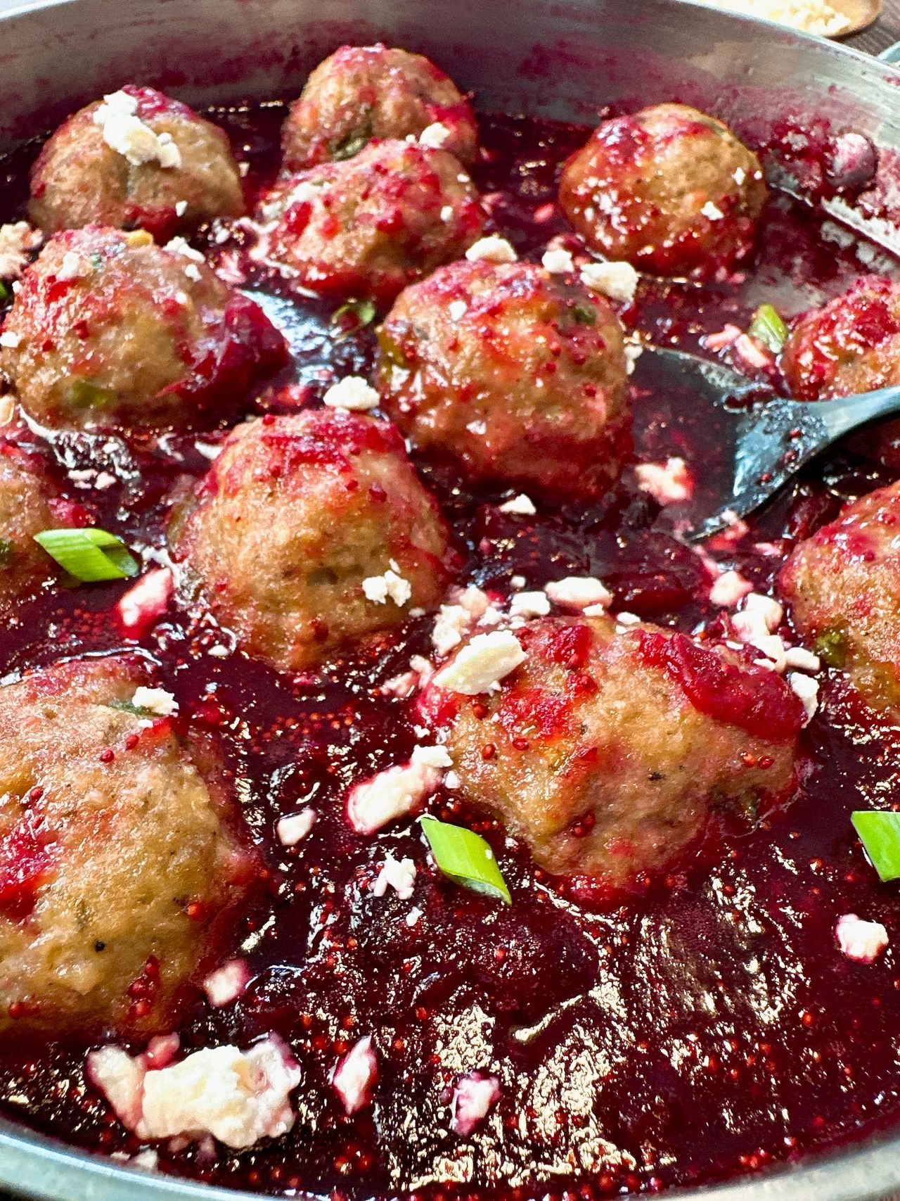 turkey meatballs in cranberry sauce