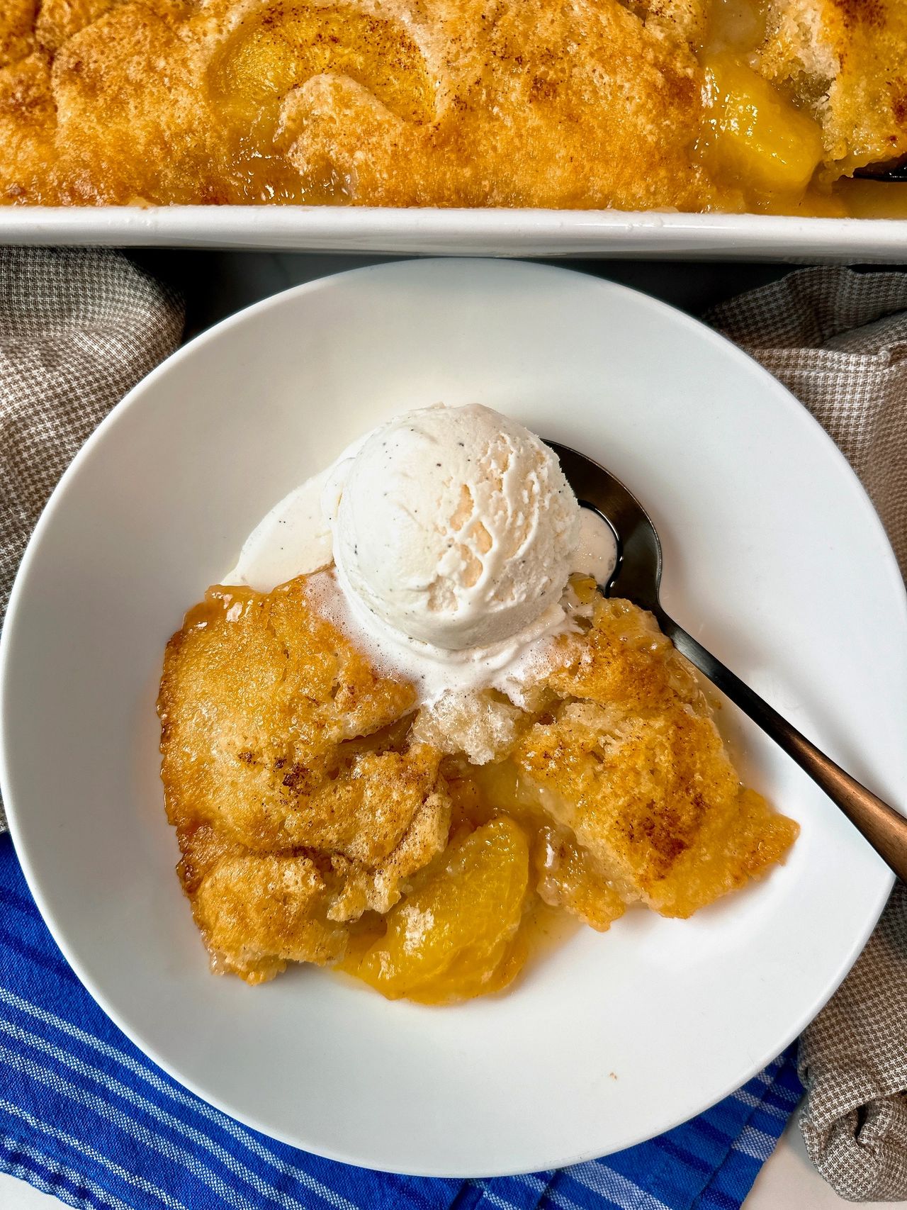 peach cobbler