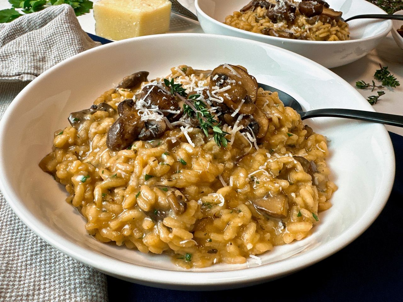 mushroom risotto