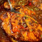 barbecue chicken in a skillet