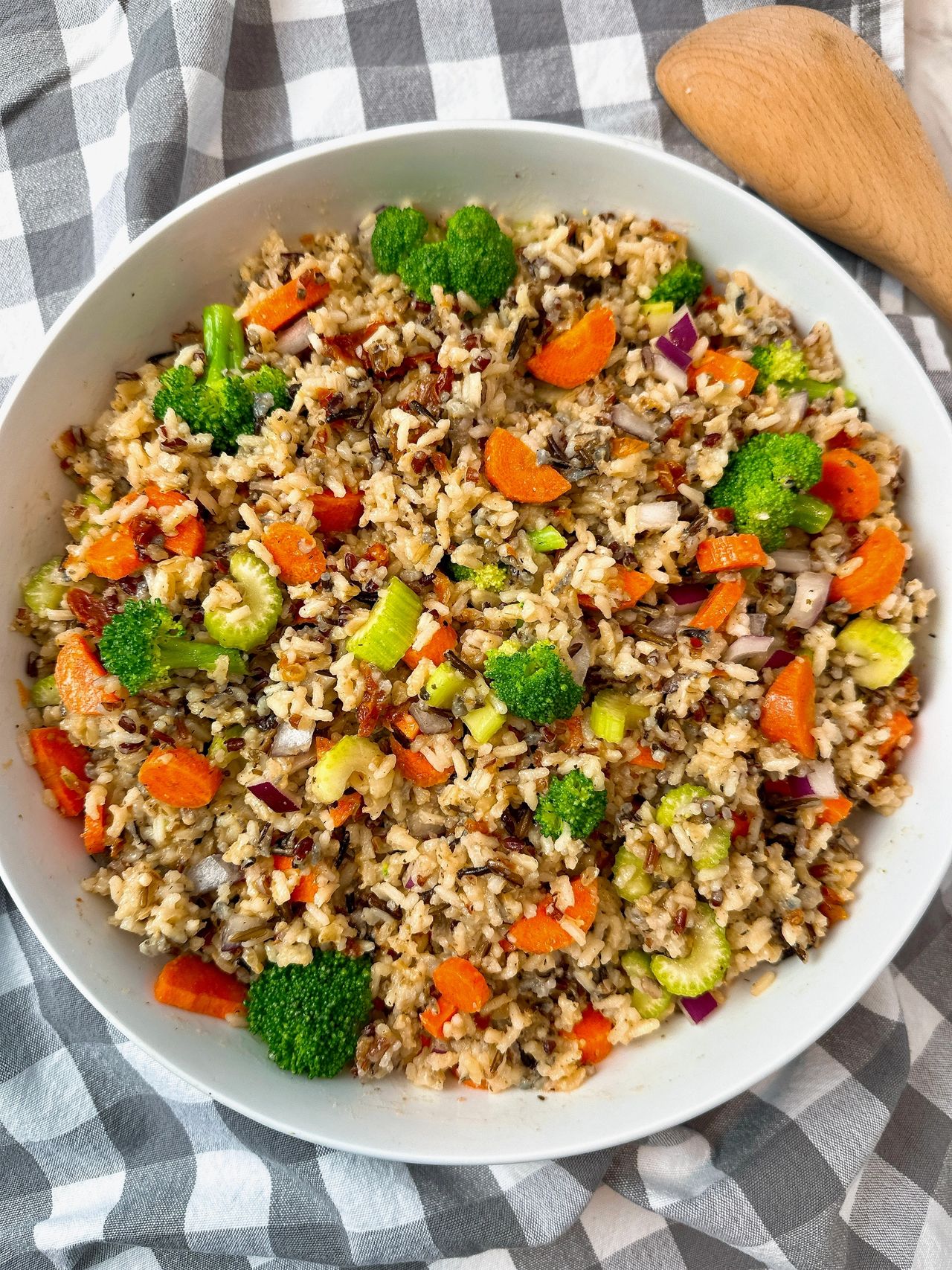 rice and vegetable salad