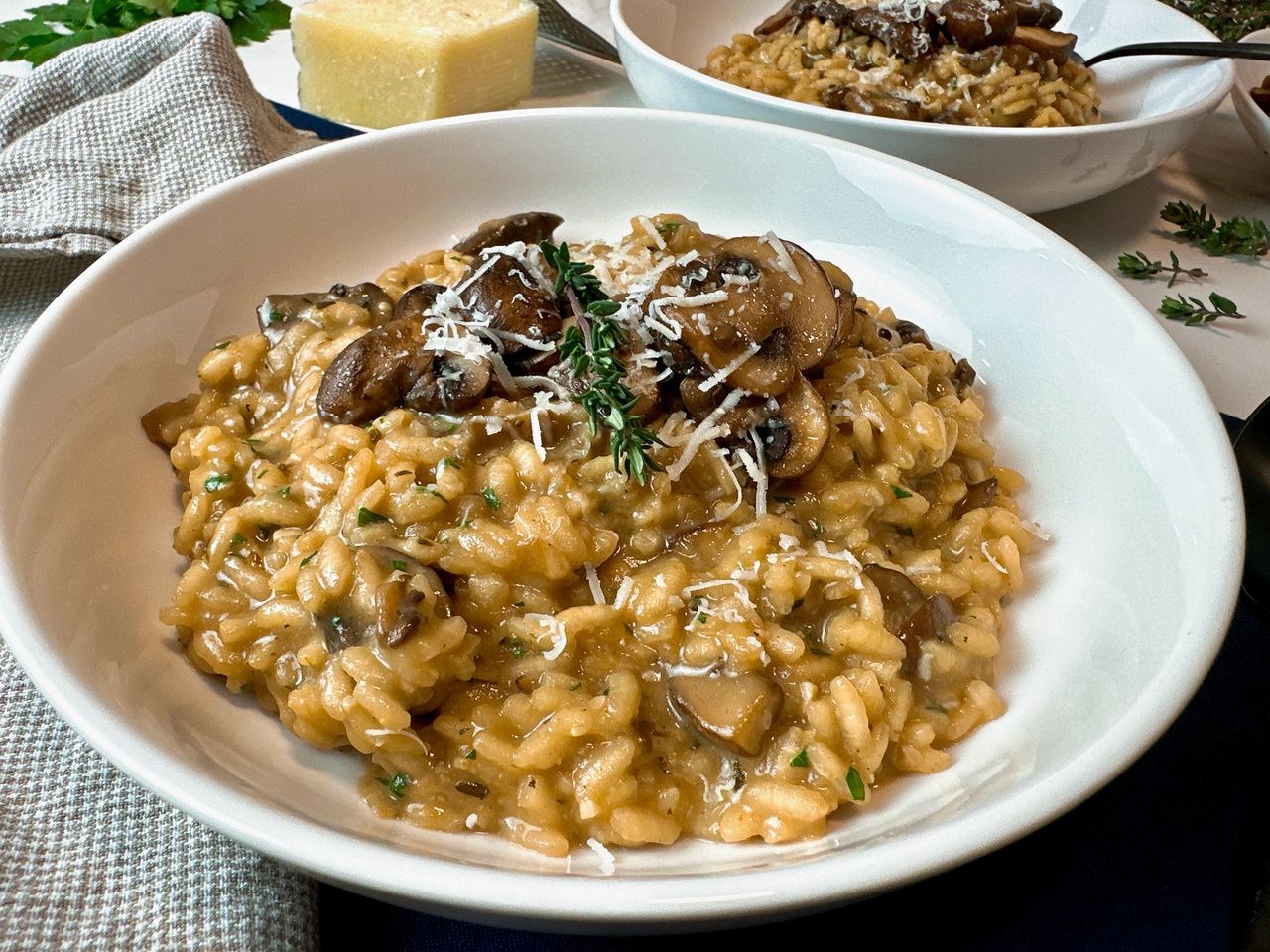 mushroom risotto