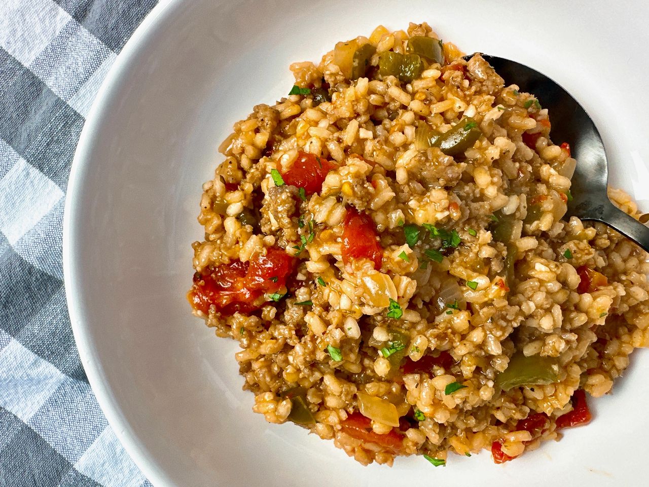 sausage and rice skillet