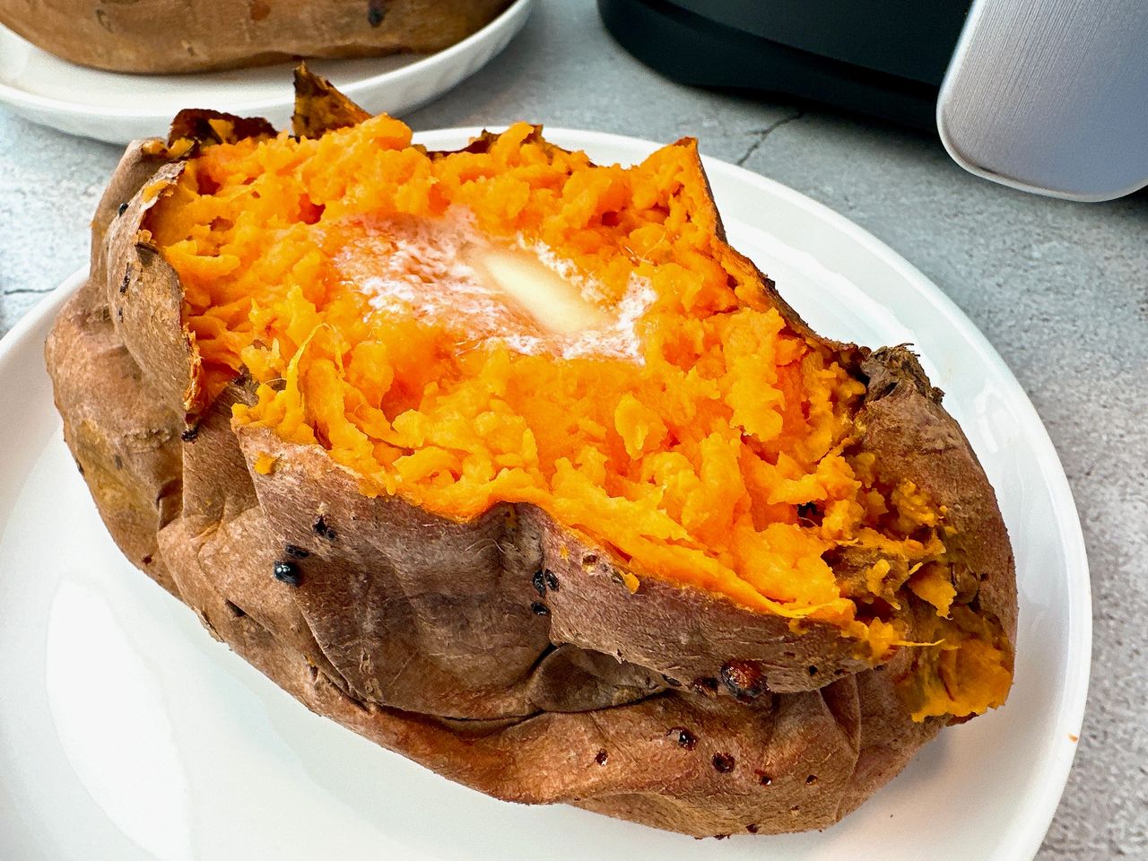 sweet potato with butter