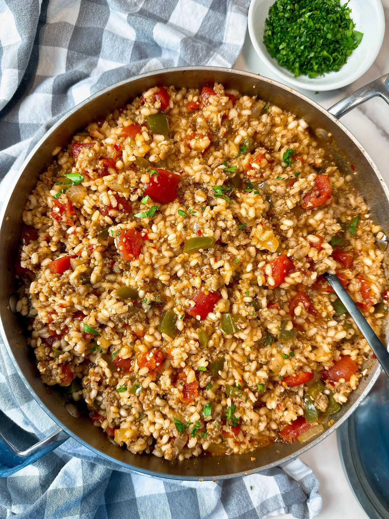 sausage and rice skillet