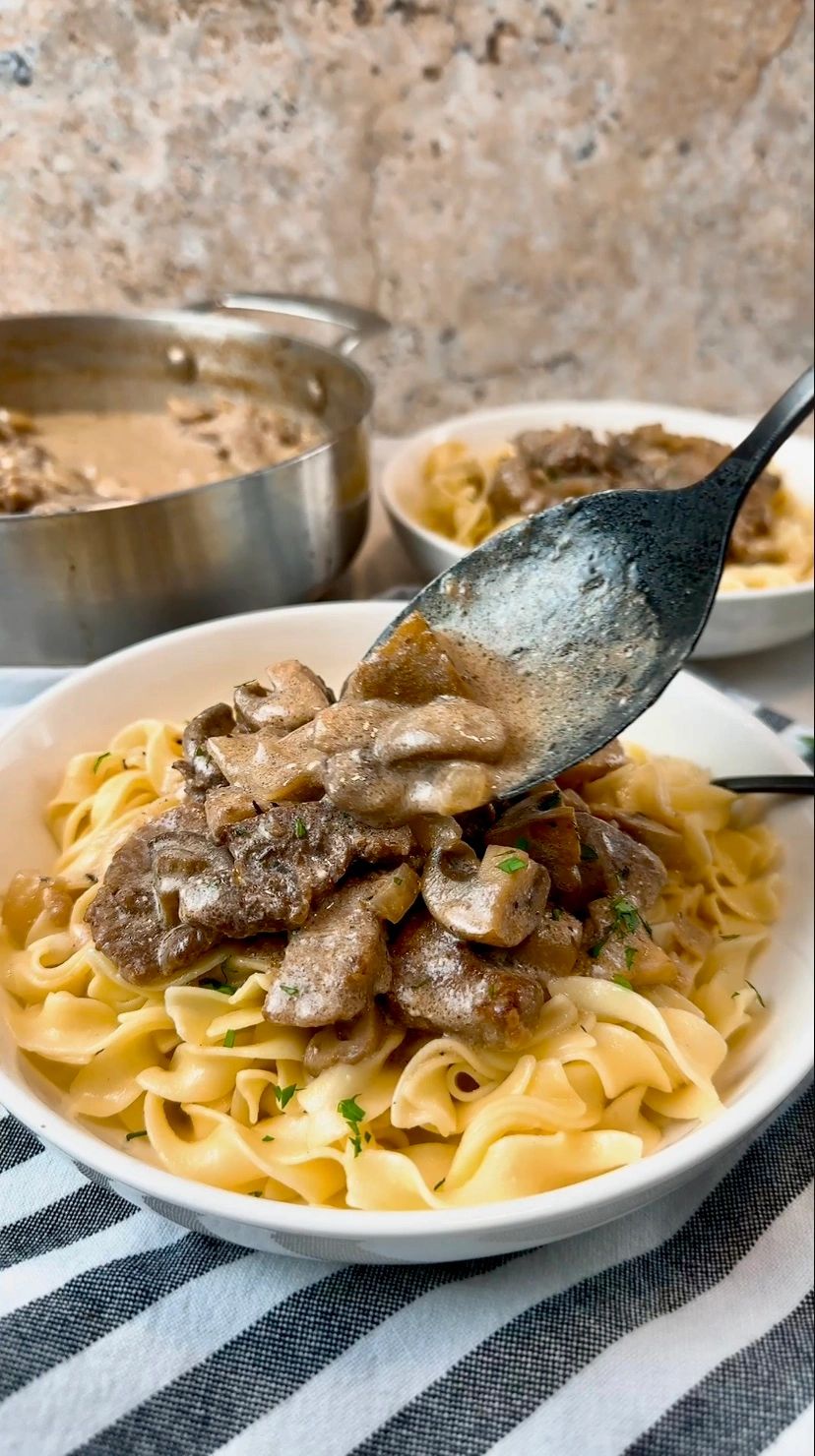 Beef stroganoff