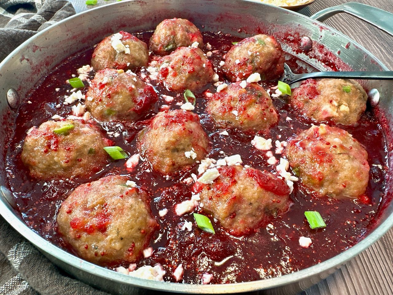 turkey meatballs in cranberry sauce