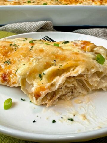 white chicken enchiladas