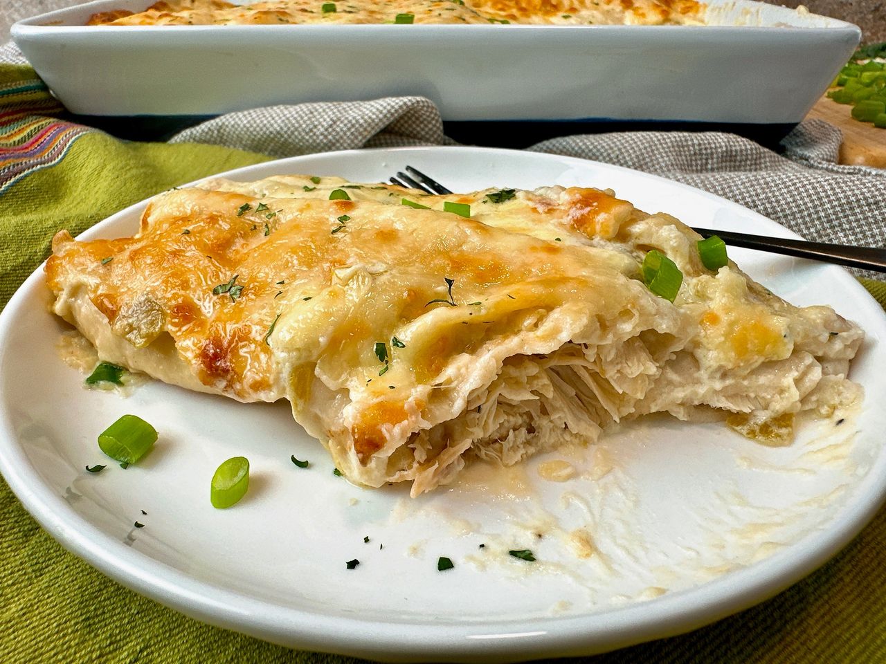 white chicken enchiladas