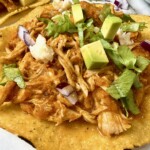 chicken tinga tostadas