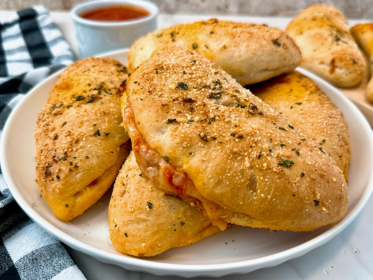 Pepperoni and Chees Calzones