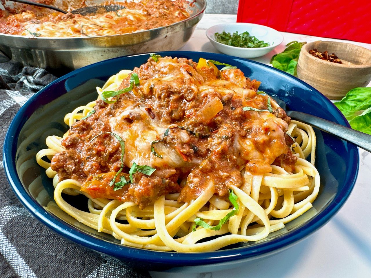 pesto beef and pasta