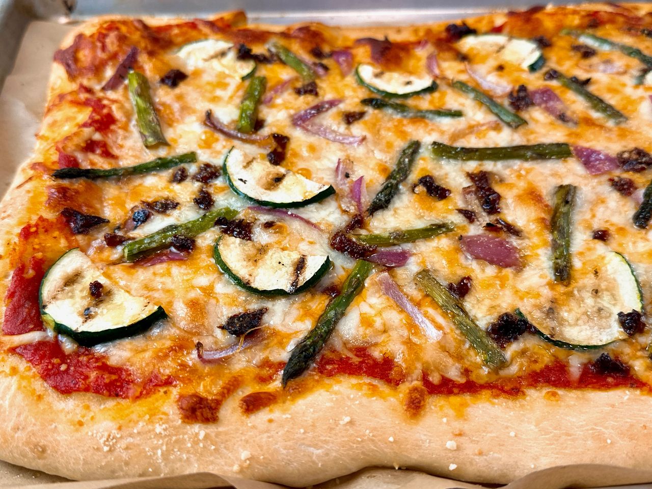 grilled vegetable pizza
