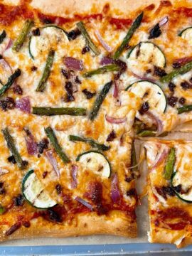 grilled vegetable pizza