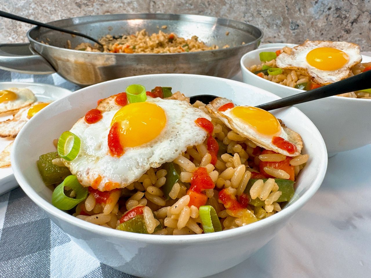 Fried Rice with Quail Eggs