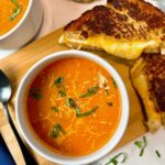 tomato soup and grilled cheese