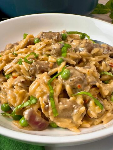 sausage and orzo