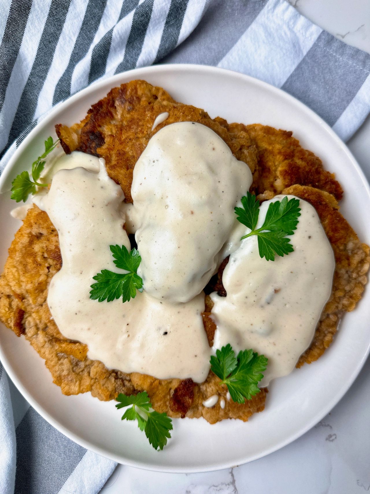 chicken fried steak with gravy