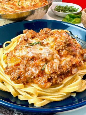 ground beef and pasta