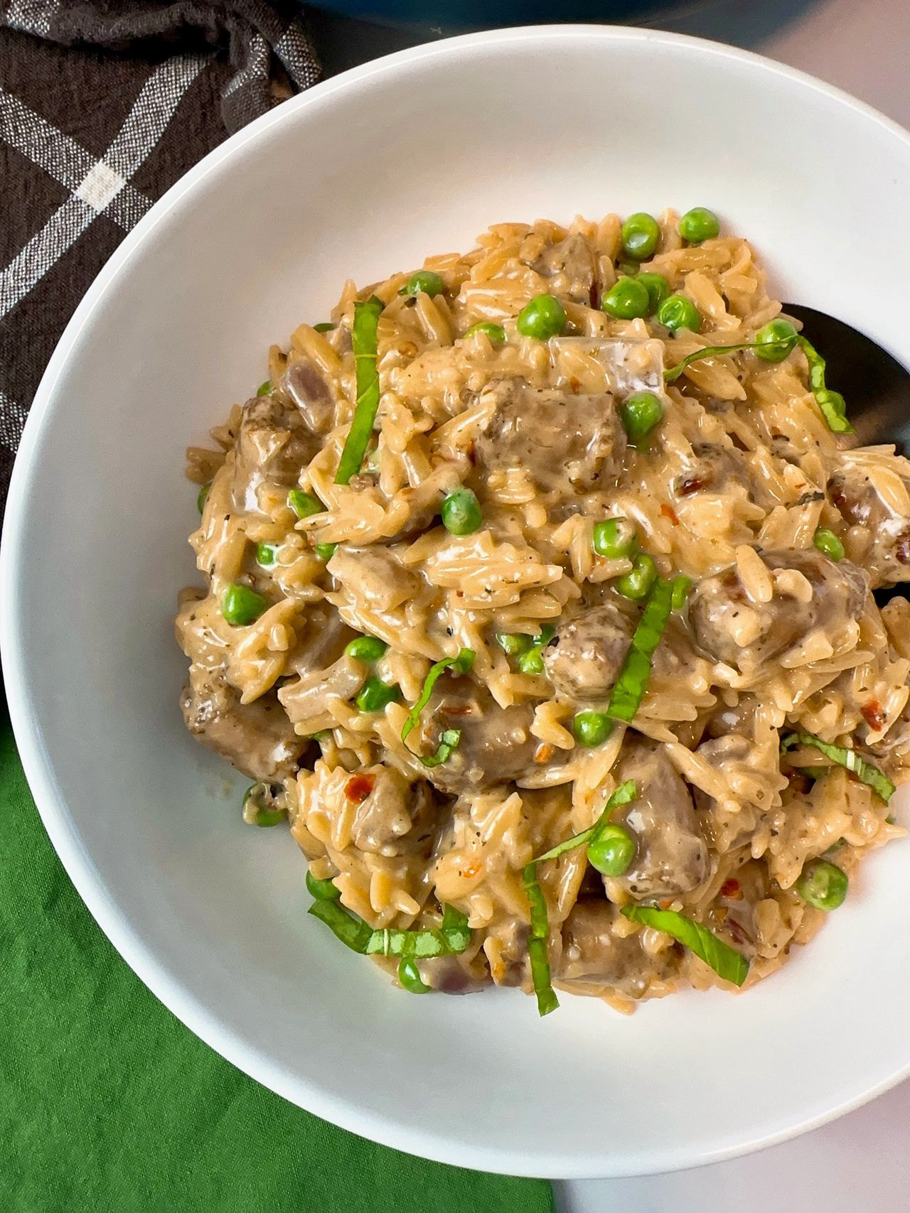 sausage and orzo