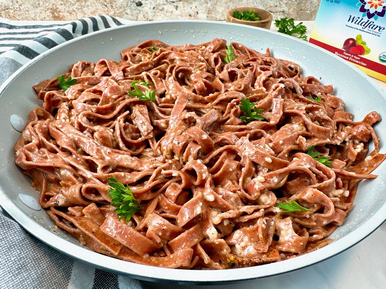 beetroot fettuccine