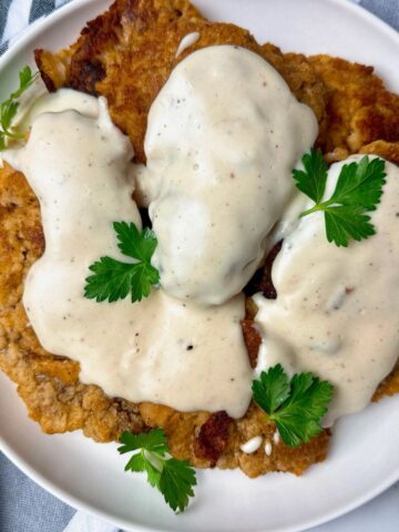 chicken fried steak with gravy