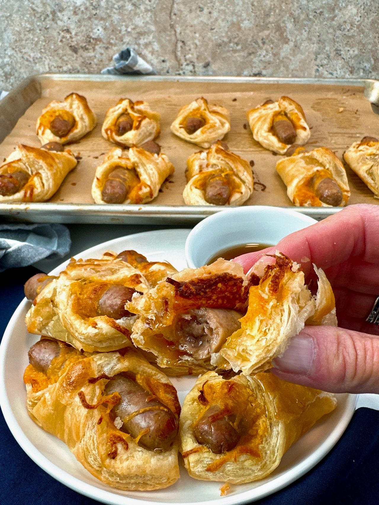 sausage and cheese roll ups