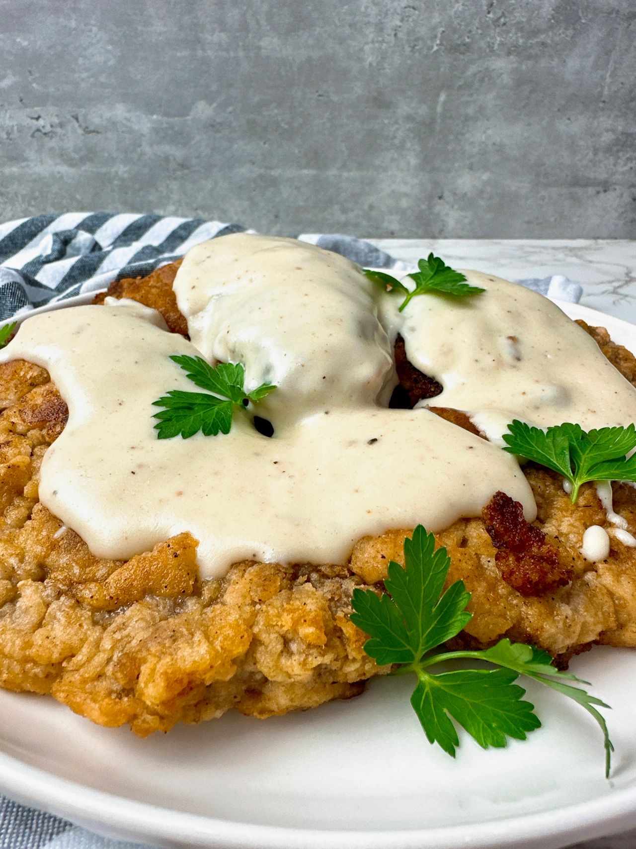 chicken fried steak with gravy