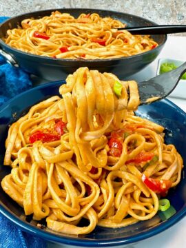 peanut noodles