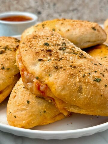 pepperoni and cheese calzones