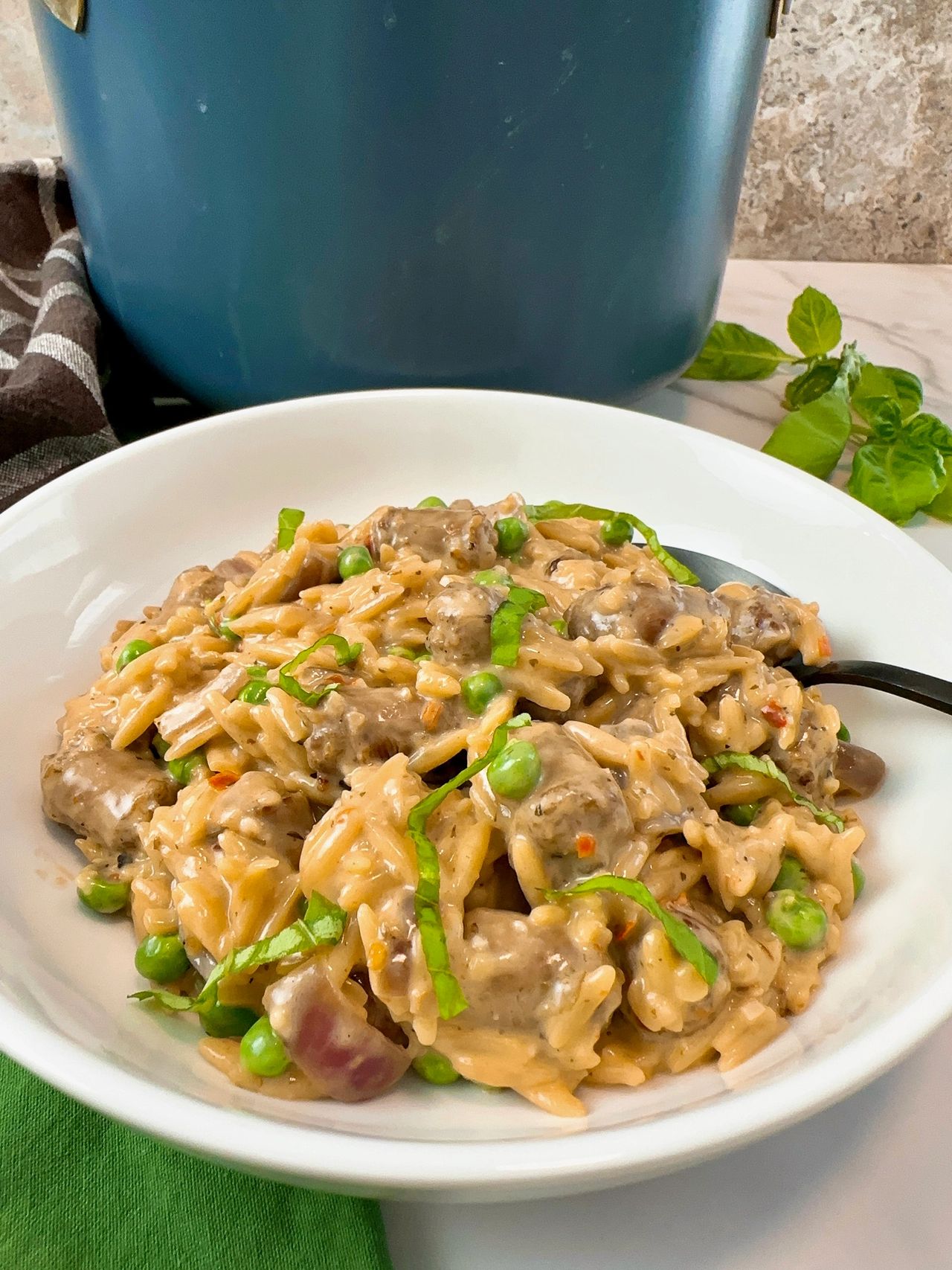 sausage and orzo