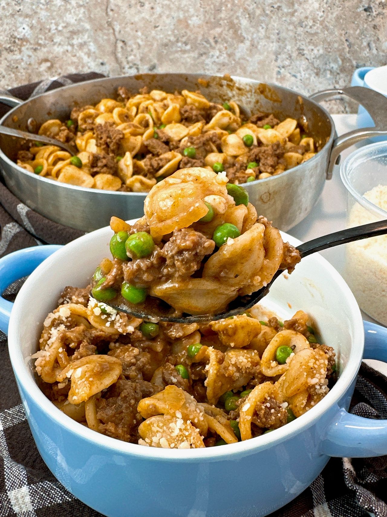 french onion beef and pasta