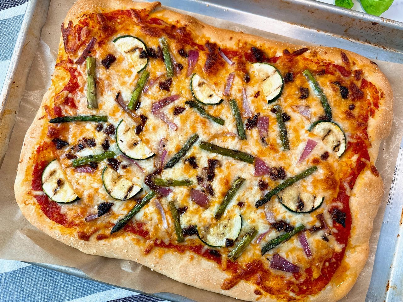 grilled vegetable pizza