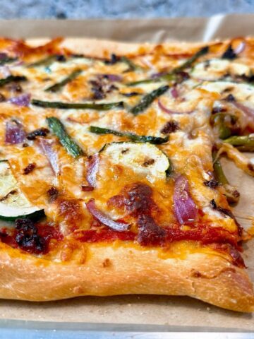 grilled vegetable pizza