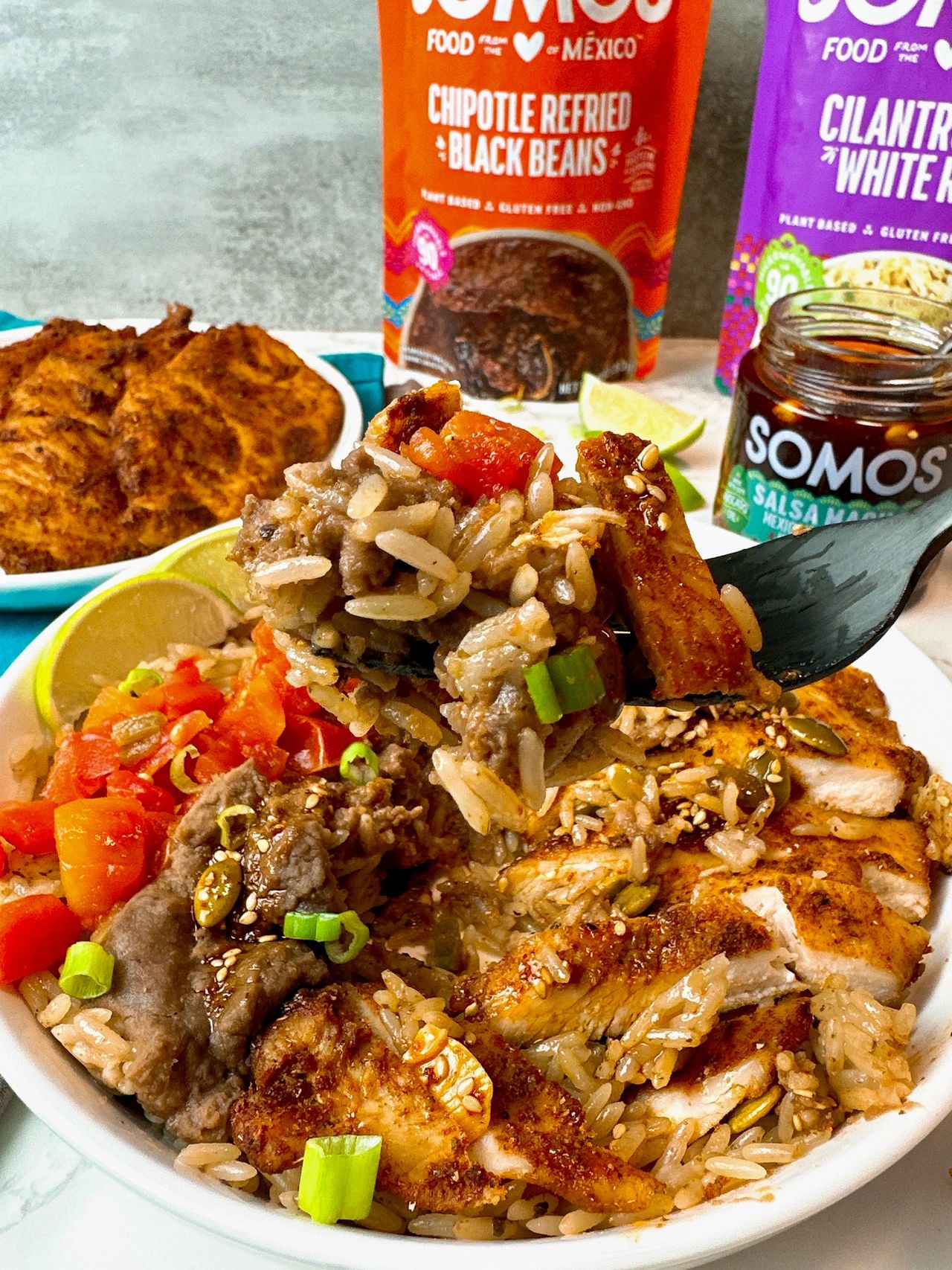 chili crisp chicken bowls