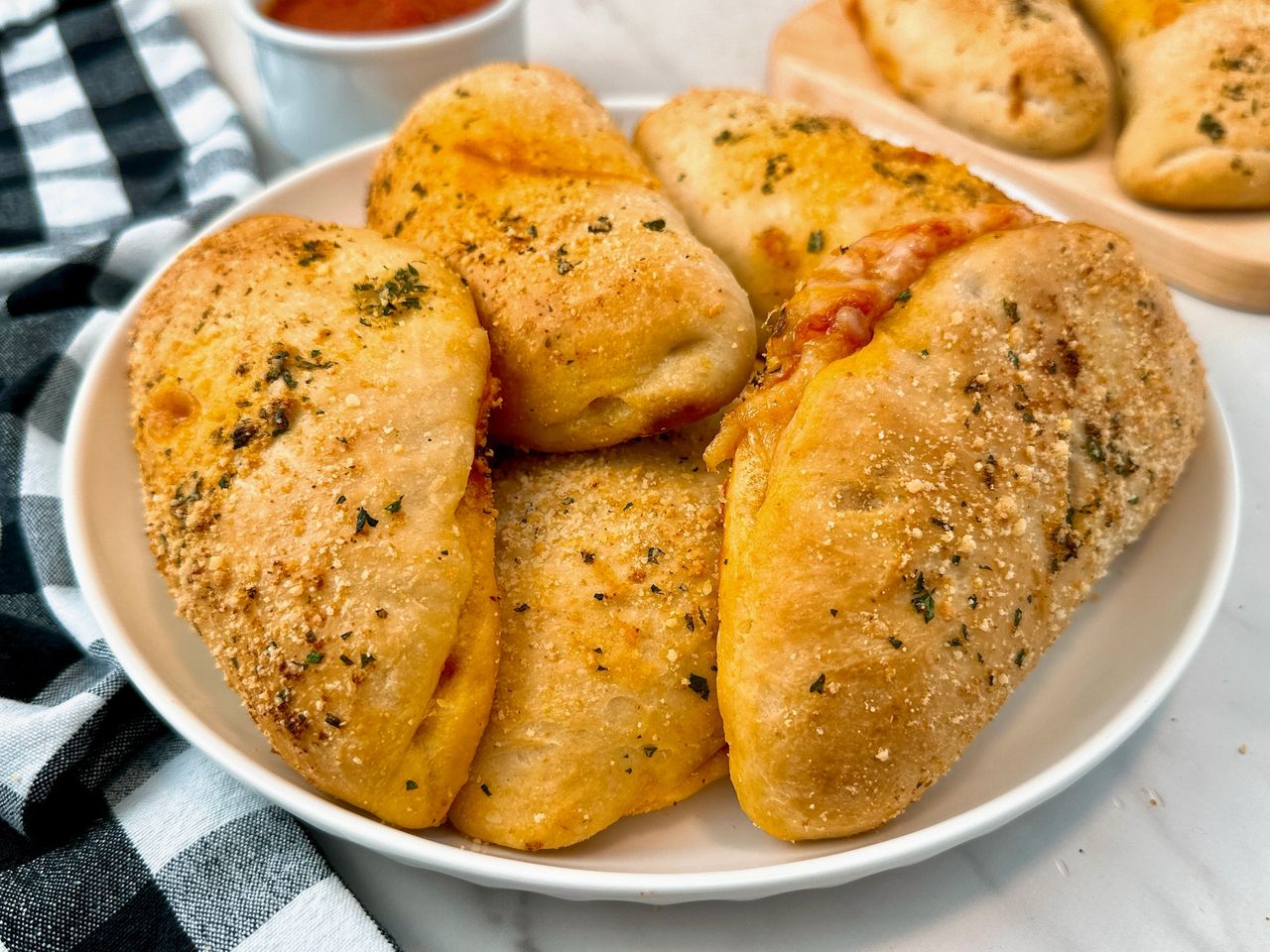 pepperoni and cheese calzones