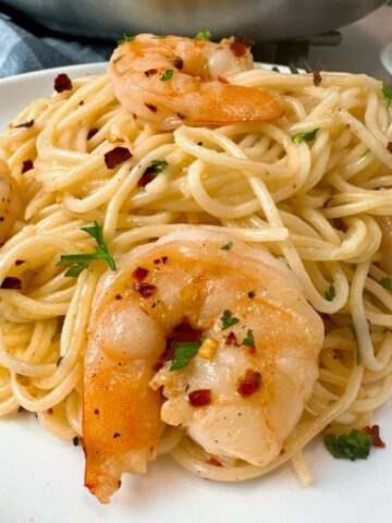 garlic shrimp and pasta