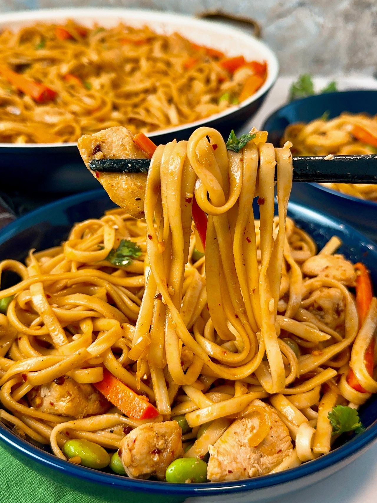 chicken and noodles