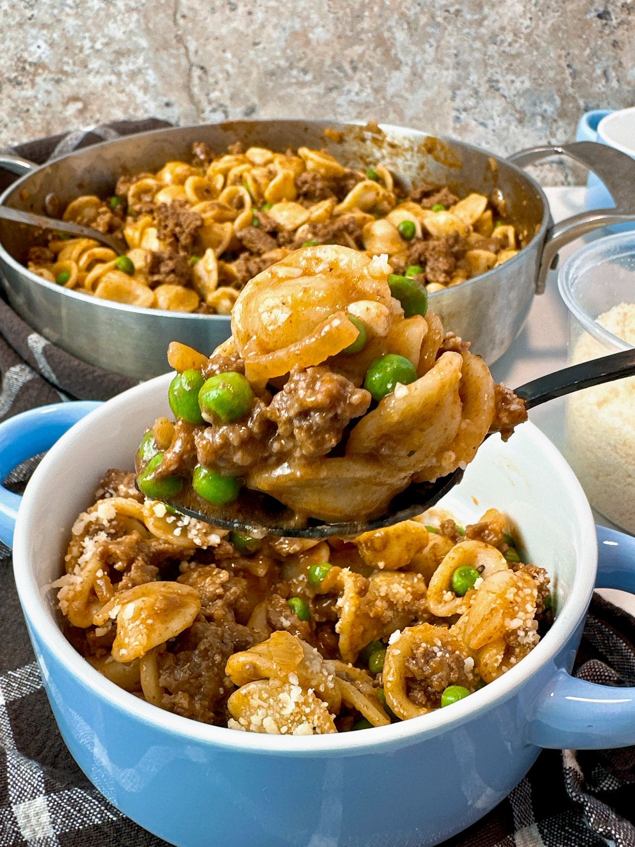 french onion beef and pasta