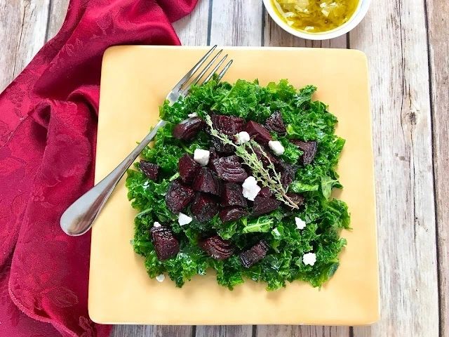 beet and kale salad
