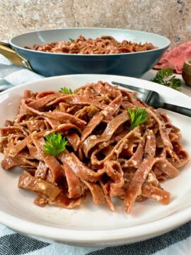 beetroot fettuccine