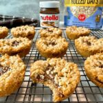 Oatmeal crumble cookies with nutella