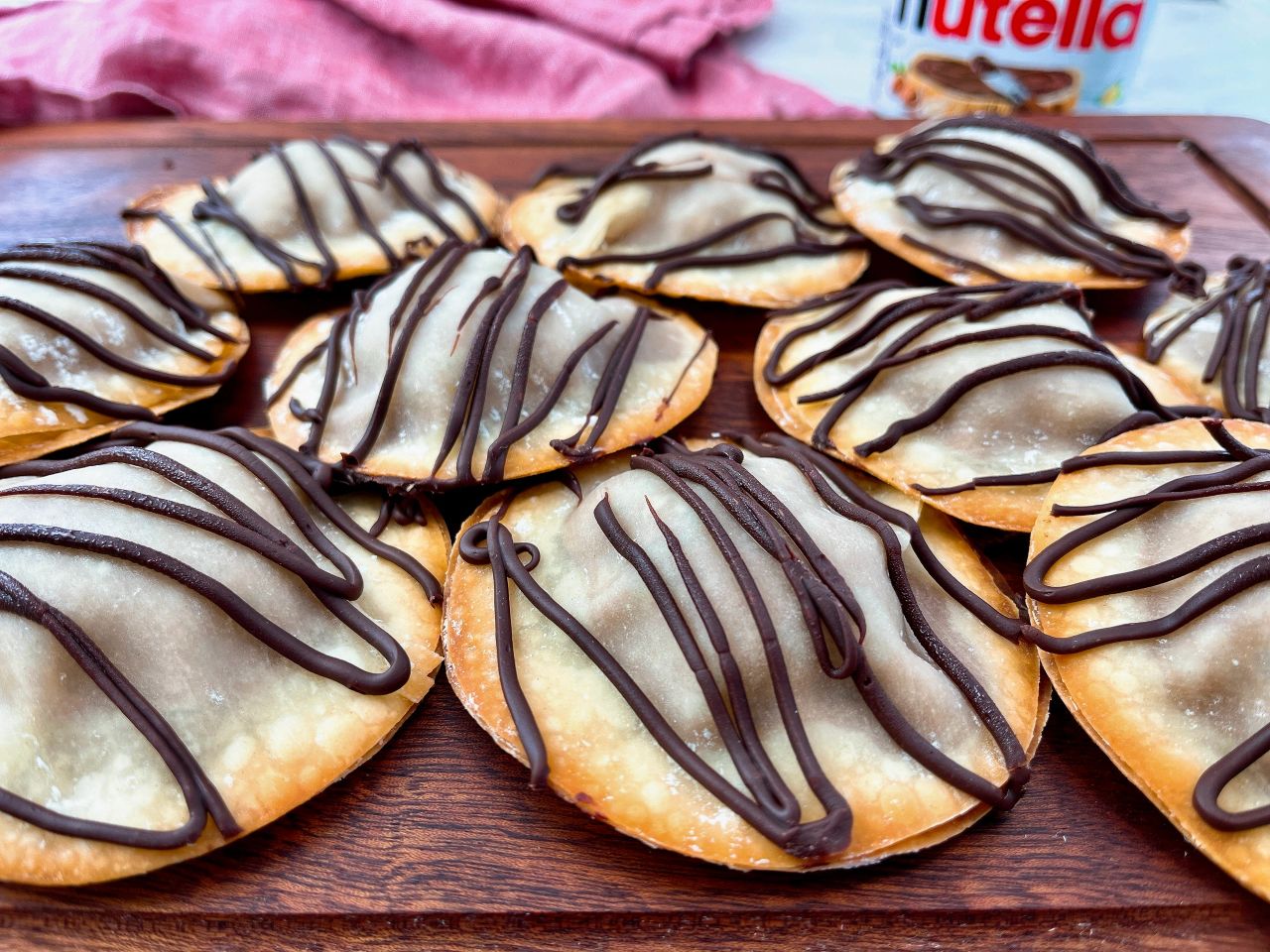 baked nutella ravioli