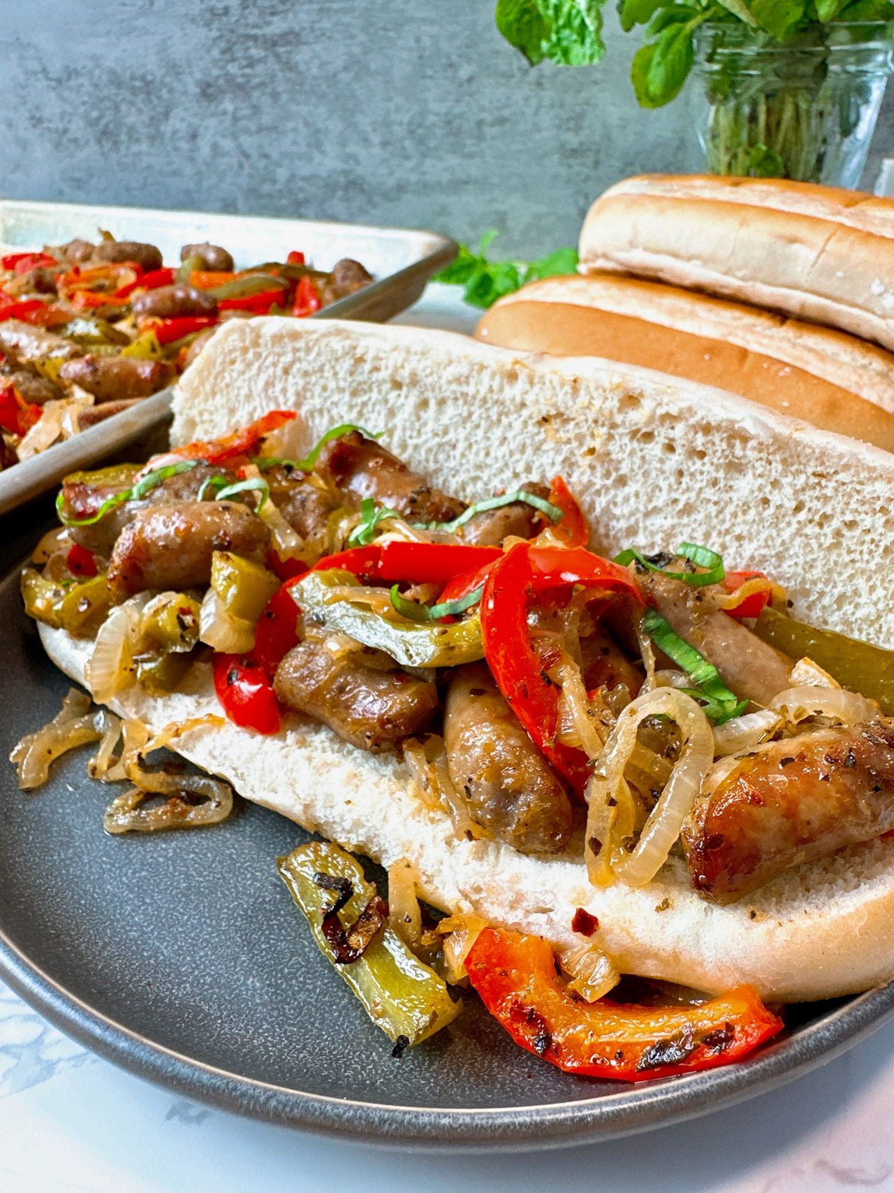 sausage and pepper sandwich