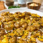 smashed potatoes with everything bagel seasoning