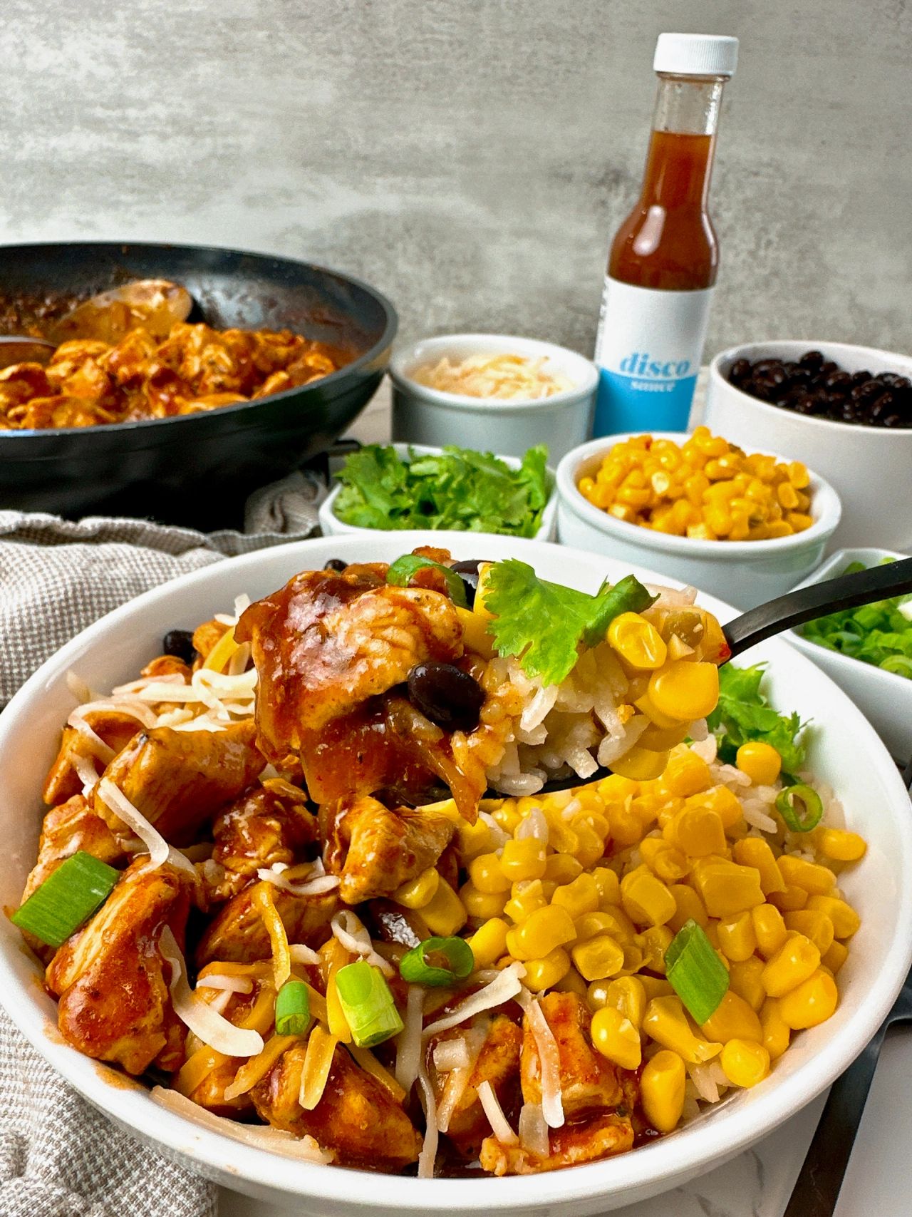 chicken enchilada bowls