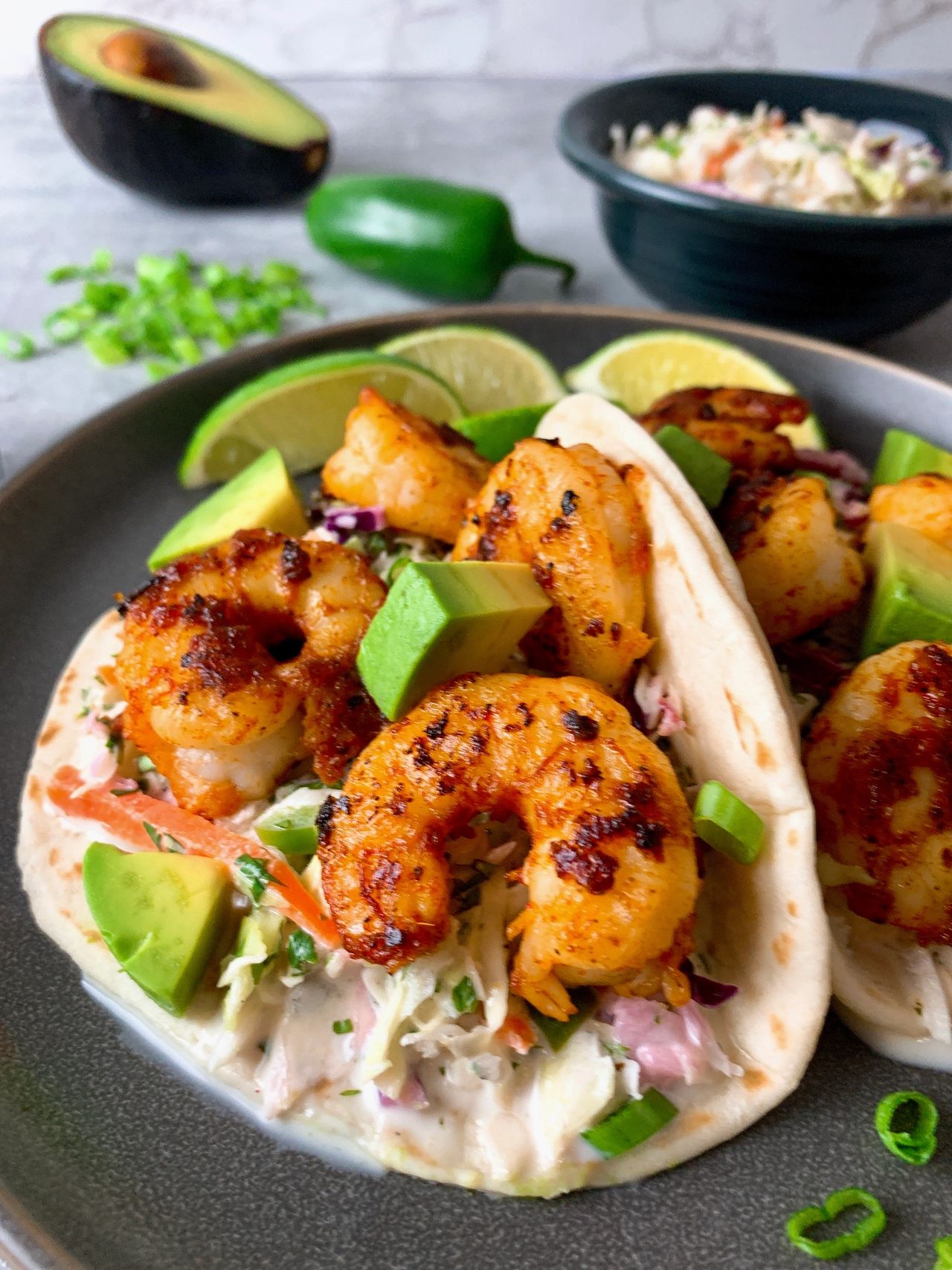 shrimp soft tacos